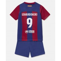 Barcelona Robert Lewandowski #9 Replica Home Minikit 2023-24 Short Sleeve (+ pants)